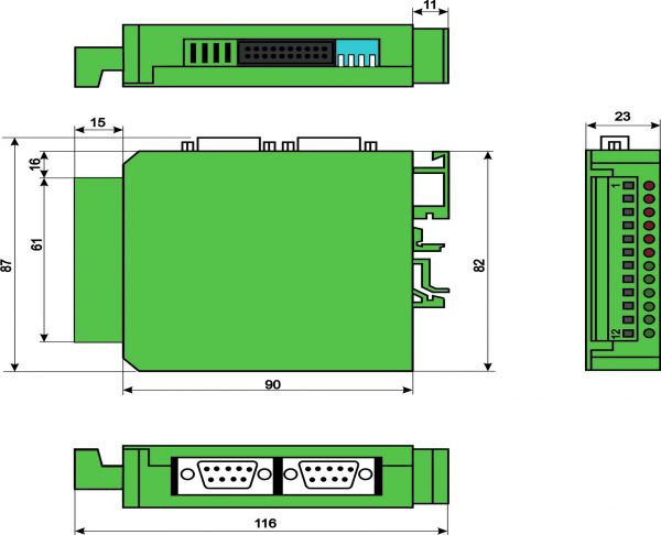 Габаритный чертеж ЛИР-980