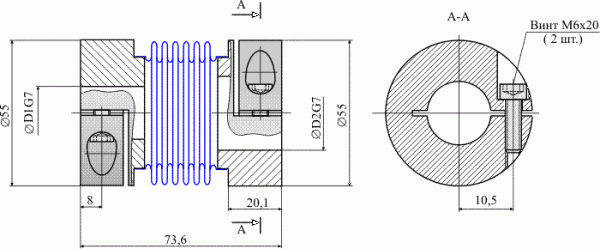 Габаритный чертеж ЛИР-855Б